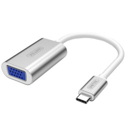 Konwerter USB-C/VGA Y-6315 USB typ-C/SVGA adapter UNITEK Macbook-RTV, SAT, DVB-T