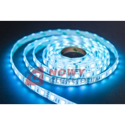 Taśma LED SMD5050 niebieski (1m) (300LED/5m) bez silikonu 12V