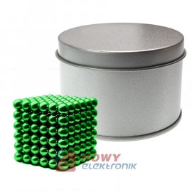 Neocube 5mm 216szt N35 Zielone NEPOWER magnes kulki magnetyczne klocki