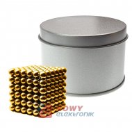Neocube 5mm 216szt N35 Złote NEPOWER magnes kulki magnetyczne klocki