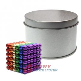 Neocube 5mm 216szt N35 Kolory NEPOWER magnes kulki magnetyczne klocki