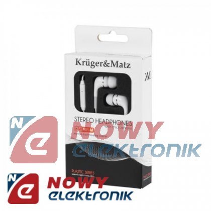 Słuchawki douszne K&M KMP01-M z mikrofonem Kruger&Matz 3.5mm