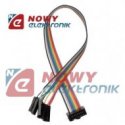 Kabel IDC10 żeń/10xBLS(1p) 40cm połączeniowe do płytek stykowych