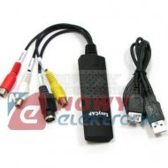 Video grabber USB-3RCA & SVHS Video and Audio  ster.XP/Vista/7/8