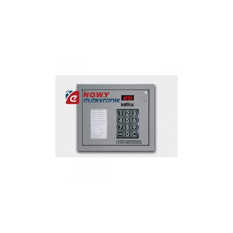 Panel CP-2502NP Srebrny--CP-2503 cyfrowy system domofonowy (z listą lok.)-Domofony