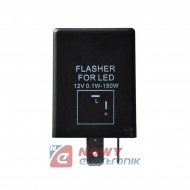 Przekaźnik RE106 LED Flasher 12V do kierunkowskazów LED 2-pin przerywacz