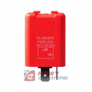 Przekaźnik RE107 LED Flasher 12V do kierunkowskazów LED 2-pin przerywacz