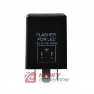 Przekaźnik RE108 LED Flasher 12V do kierunkowskazów LED 3-pin przerywacz
