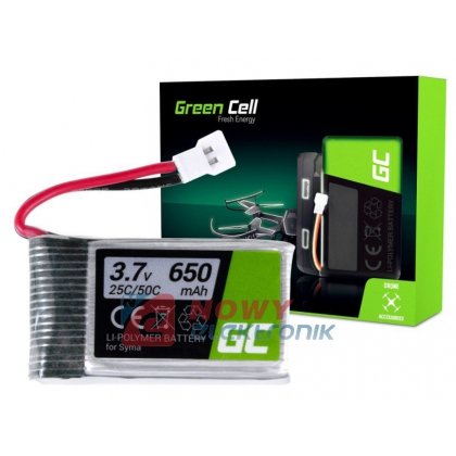 Dron X5C - Akumulator 650mAh Green Cell Bateria 3.7V  do Syma