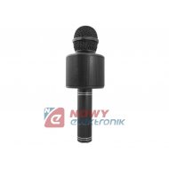 Mikrofon bluetooth BMS-300 czar. z głośnikiem/ karaoke
