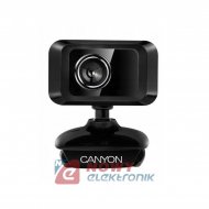 Kamera PC CANYON 1.3MPX webcam black  komputerowa
