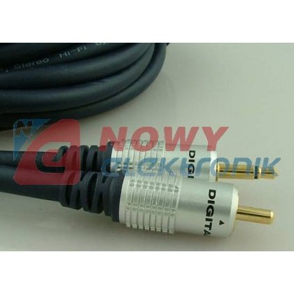 Kabel jack 3,5 mono-wt.RCA 1,5m digital/Vitalco blister