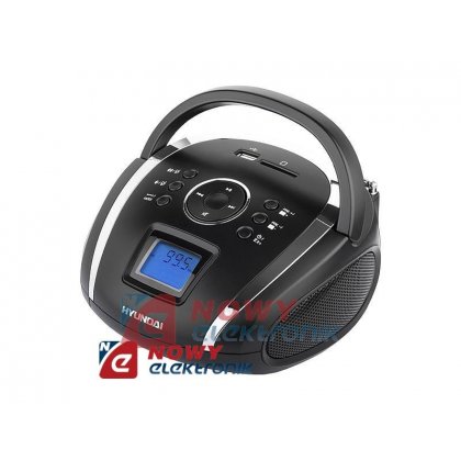 Radio FM SD,USB Boombox Hyundai (*) czarny BOOMBOX FM
