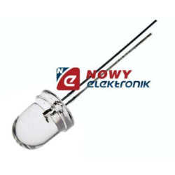 Dioda LED 10mm BIAŁA 5000mcd przeźroczysta-Podzespoły Elektroniczne
