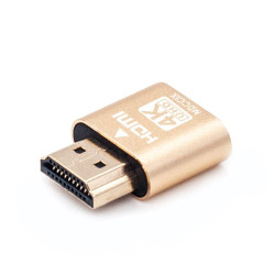 Adapter HDMI AK-37 SAVIO 4K/UHD emulator do monitora, do koparki PC-Podzespoły Elektroniczne