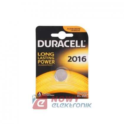 Bateria CR2016 DURACELL