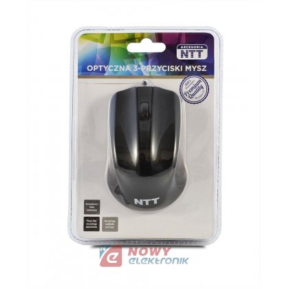 Mysz optyczna NTT-MUS-3B-01 czarna