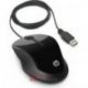 Mysz optyczna HP X1500 H4K66AA czarna USB przewodowa