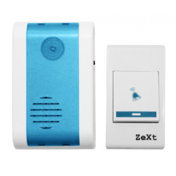 Dzwonek bezprz.bat. ZeXt IP20 zasięg:100m-Dzwonki