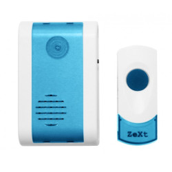 Dzwonek bezprz.bat. ZeXt IP44 zasięg:100m-Dzwonki