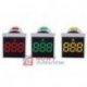 Kontrolka LED amperomierz zielon kwadrat 100A, zasilanie 50-380VAC
