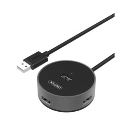 HUB USB 2.0 4-portY-2179B UNITEK aluminiowy  zasilacz-Komputery i Tablety