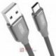 Kabel USB - USB typ C 2.0 1m Nylon Y-C4025AGY Szary --94423
