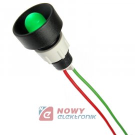 Kontrolka LED FI-10/12V-24V ziel zielona AC/DC