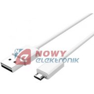 Kabel USB Wt.A-mikroUSB 1m 2.4A Reversible (micro) Unitek