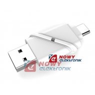Czytnik kart microSD USB/USBtypC SDHC/SDXC Y-9323 UNITEK