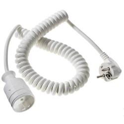 Przedłużacz 1gn 3m Z/U Spirala ELGOTECH-Elektryka