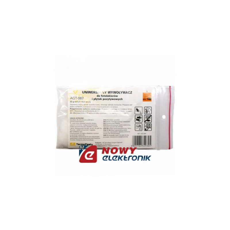 Wywoływacz uniwersal.AGT-087 22g do fotolakierów i płytek pozytywowych-Narzędzia Warsztatowe i Wyposażenie