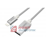Kabel USB -Lightning 1m MFI nylo n Y-C499ASL /Apple Iphone UNITEK