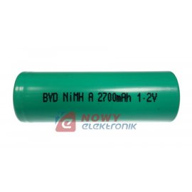 Akumulator do pakietu BYD A 2700 1,2V  17x49mm  2,7Ah