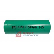 Akumulator do pakietu BYD A 2700 1,2V  17x49mm  2,7Ah