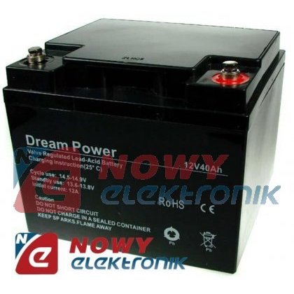Akumulator 12V-40Ah  DREAM POWER żelowy