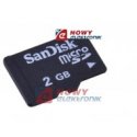 Karta pamięci miniSD 2G QUER 2GB  z adapterem na SD