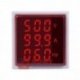 Kontrolka LED Volt+Amper+Hz czer 22mm min.0,6A 150W, 60-500VAC miernik