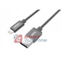 Kabel USB -Lightning 1m MFI Gray Nylon Y-C499AGY  /Apple Iphon