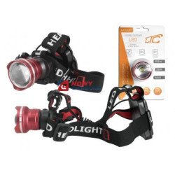 Latarka czołowa XM-L T6 CREE 6W LED zoom  profesjonalna-Oświetlenie