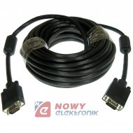 Kabel do mon. HDB15M/M 10m HQ z filtrem NEPOWER SVGA VGA