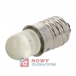 Dioda LED E10 LY-E10 żółta  230V AC  250-300mcd żarówka