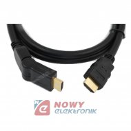 Kabel HDMI 1,2m kątowe regulow. HDK40