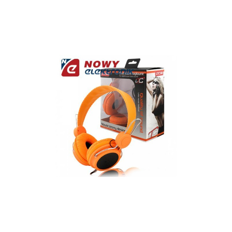 Słuchawki LTC58 nauszne pomar. jack 3,5mm-Naglosnienie i Estrada