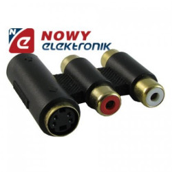 Przejście 2gn.MINIDIN 4p+2gn.RCA 01671-Podzespoły Elektroniczne