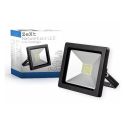 Halogen LED 20W czarny SLIM 6400 K 1750lm IP65 reflektor/naświetlacz-Oświetlenie