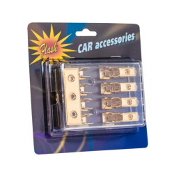 Gniazdo bezp. sam.*4-krotne bezpiecznika CAR AUDIO-Motoryzacja