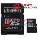 Karta pamięci micro SDHC 16GB KI KINGSTON Class 10 z adapt.SD UHS-I