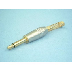 Wtyk JACK 6,3mm MONO nikiel na kabel typ 69-Podzespoły Elektroniczne