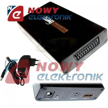 Konwerter sygnału EURO/HDMI  wejscie SCART/wyjscie HDMI